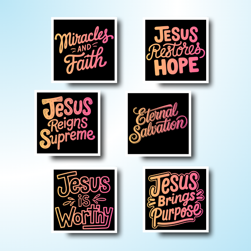 Neon Faith Magnets